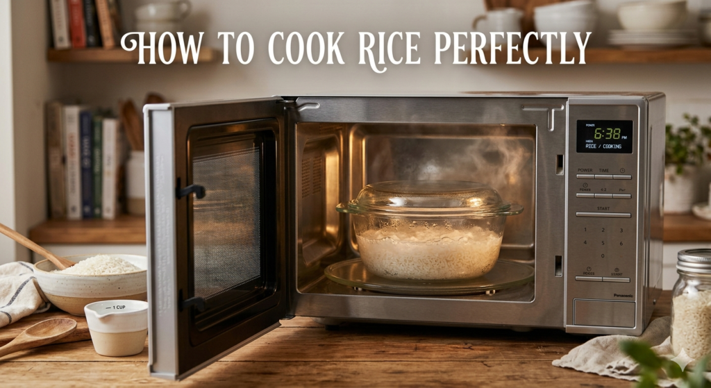 measuring rice and water ratio for cooking rice