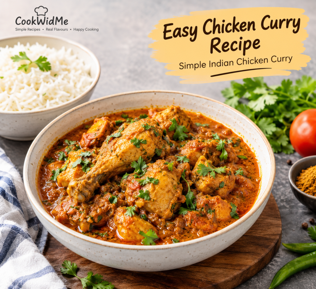 Easy homemade Indian easy chicken curry recipe